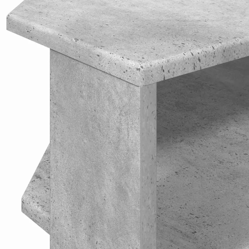 vidaXL MuebledeTVdeesquina Gris Concreto 102x40,5x45cm Gris hormigón Outlet