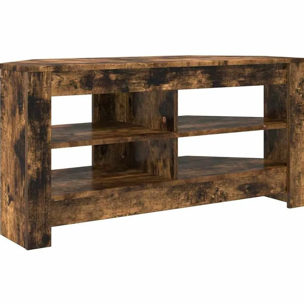 vidaXL MuebledeTVdeesquina 102 x 40,5 x 45 cm Roble ahumado Sale