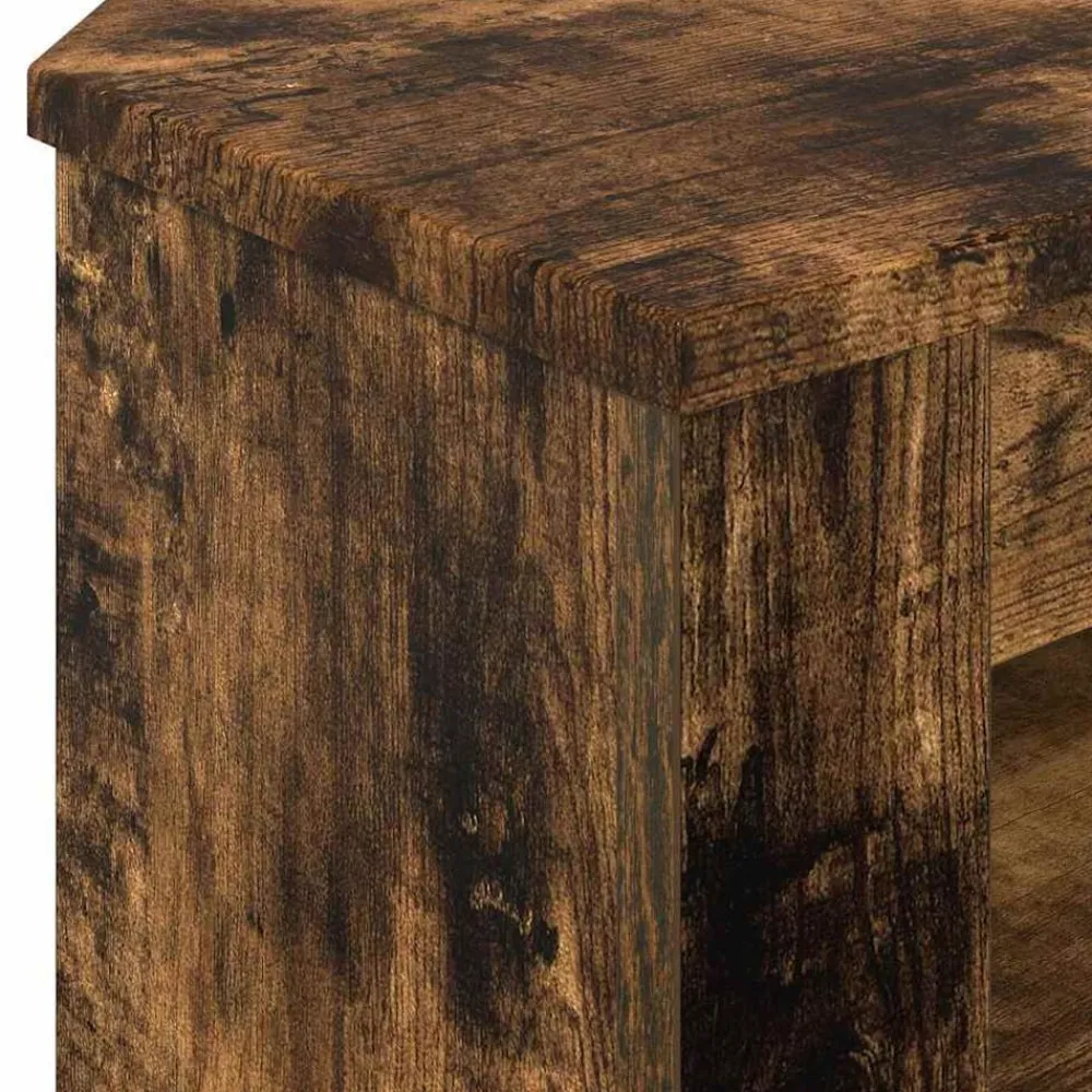 vidaXL MuebledeTVdeesquina 102 x 40,5 x 45 cm Roble ahumado Sale