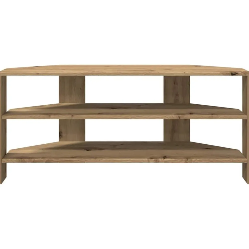 vidaXL Muebles Tv-MuebledeTVdeesquina Roble artesanal 102x40,5x45cm