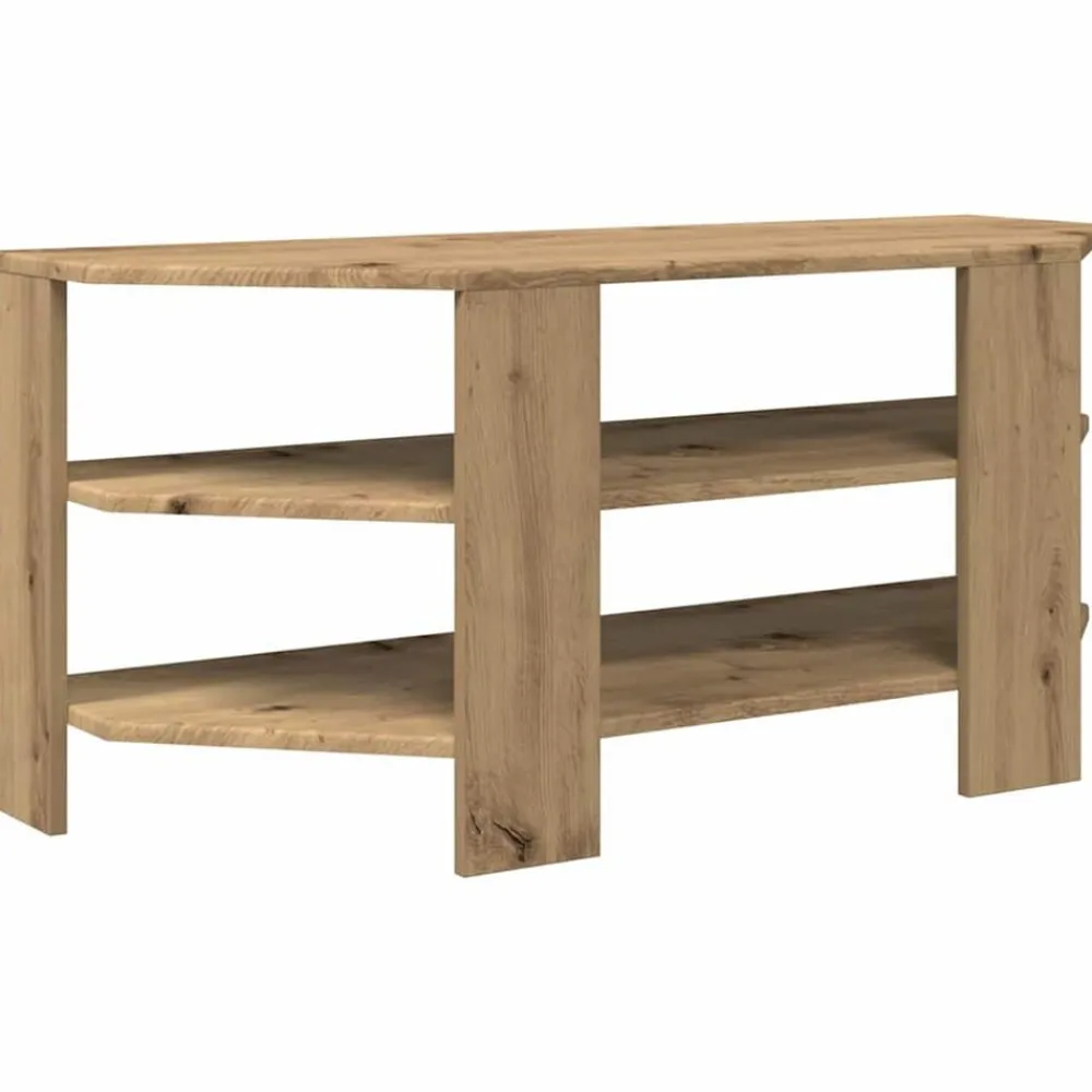 vidaXL Muebles Tv-MuebledeTVdeesquina Roble artesanal 102x40,5x45cm