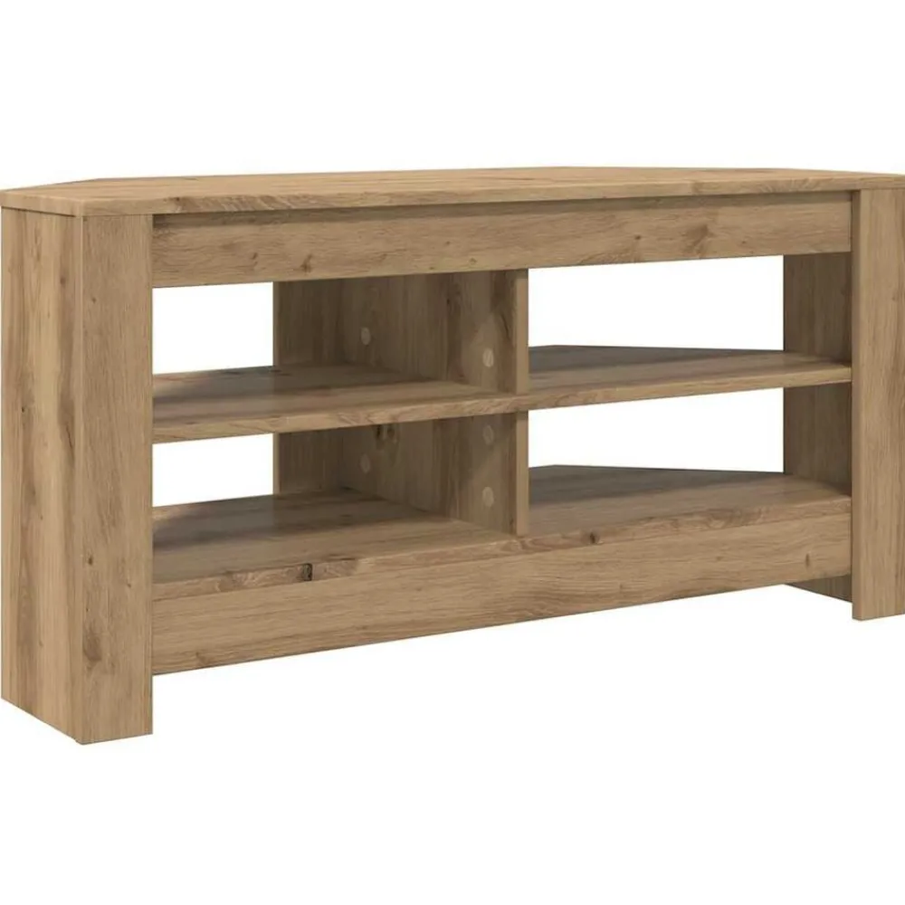 vidaXL Muebles Tv-MuebledeTVdeesquina Roble artesanal 102 x 40,5 x 45 cm