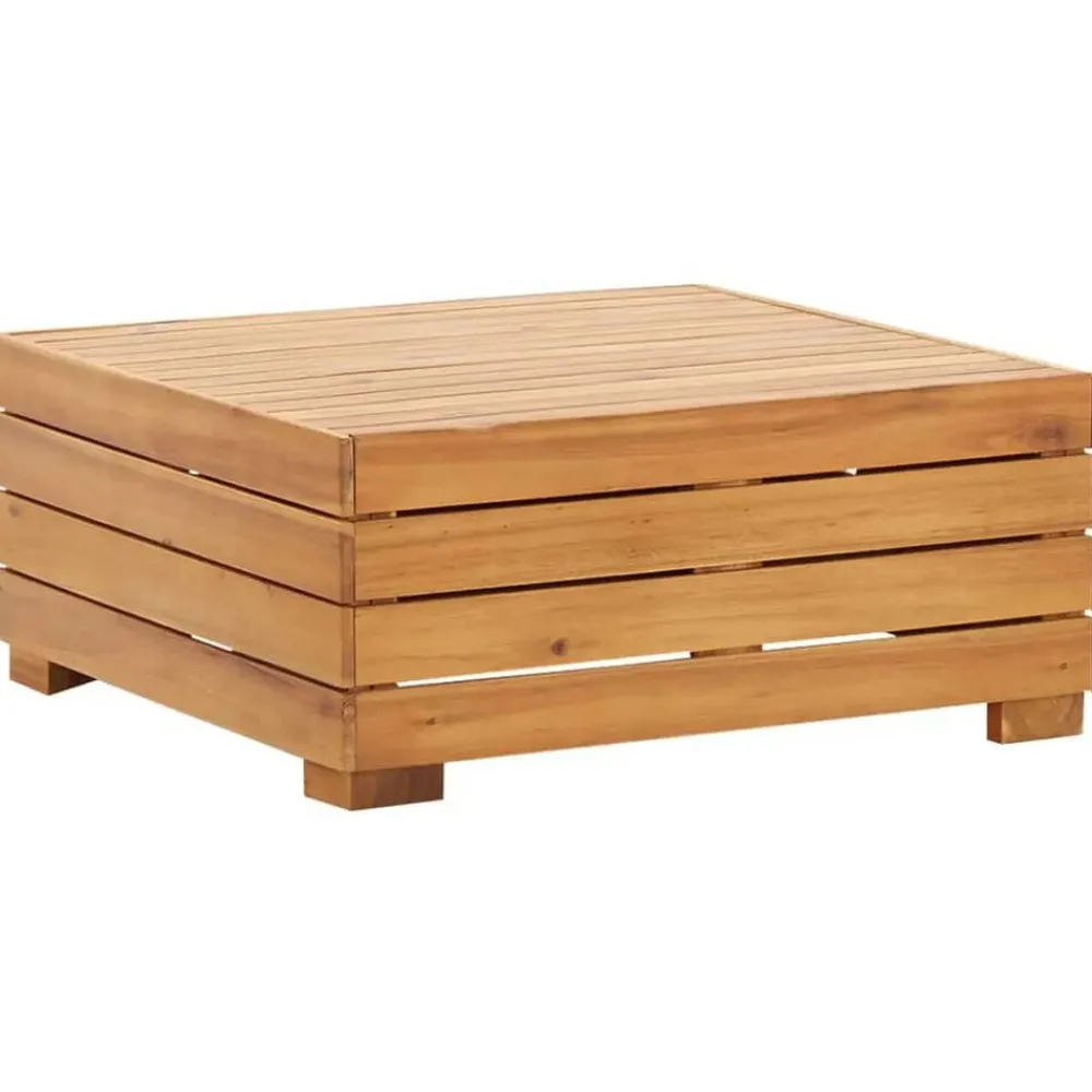 vidaXL Muebles de jardín 2 piezas con cojines madera maciza de acacia Gris oscuro Online