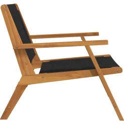 vidaXL Muebles de jardín 2 pcs 67 x 76 x 73 cm Negro Sale