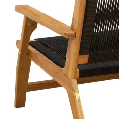 vidaXL Muebles de jardín 2 pcs 67 x 76 x 73 cm Negro Sale