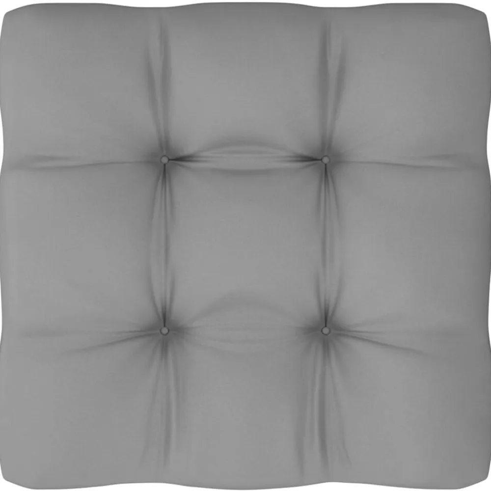 vidaXL Muebles de jardín 6 piezas con cojines de madera de pino maciza Natural Discount