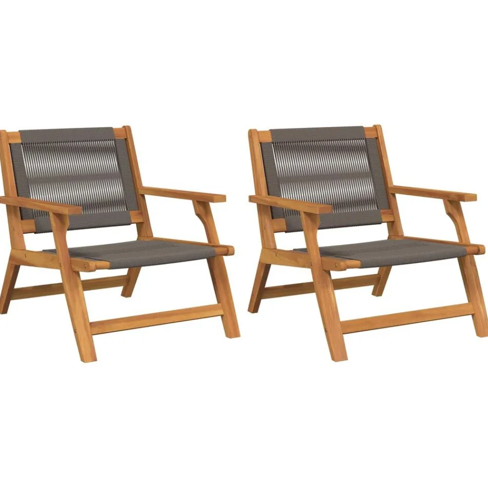 vidaXL Muebles De Jardín-Muebles de jardín 2 pcs 67 x 76 x 73 cm