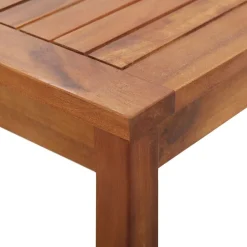 vidaXL Muebles de jardín 4 piezas con cojines madera acacia maciza Marrón y gris Outlet