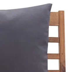 vidaXL Muebles de jardín 4 piezas con cojines madera acacia maciza Marrón y gris Outlet