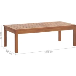 vidaXL Muebles de jardín 4 piezas con cojines madera acacia maciza Marrón y gris Outlet