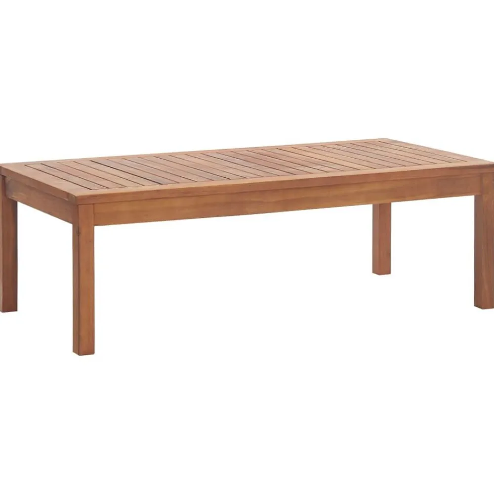 vidaXL Muebles de jardín 4 piezas con cojines madera acacia maciza Marrón y gris Outlet