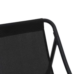 vidaXL Muebles de jardín con cojín 2 pcs Negro 60,5 x 81 x 71 cm Online