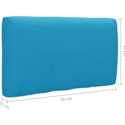 vidaXL Muebles de palets 6 pzas y cojines madera pino impregnada Azul Best