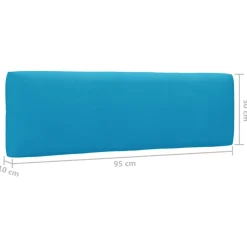 vidaXL Muebles de palets 6 pzas y cojines madera pino impregnada Azul Best