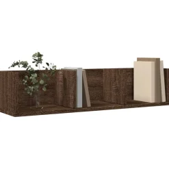 vidaXL Estanterías-Muebles de pared 2 unidades madera de ingeniería marrón roble