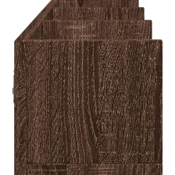 vidaXL Estanterías-Muebles de pared 2 unidades madera de ingeniería marrón roble