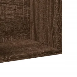 vidaXL Estanterías-Muebles de pared 2 unidades madera de ingeniería marrón roble