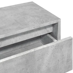 vidaXL Muebles de recibidor 4 pzas madera de ingeniería gris hormigón Gris hormig&oacute;n Discount