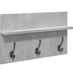 vidaXL Muebles de recibidor 4 pzas madera de ingeniería gris hormigón Gris hormig&oacute;n Discount