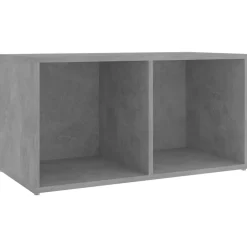 vidaXL Muebles de salón 4 pzas madera ingeniería gris hormigón Gris hormigón Hot
