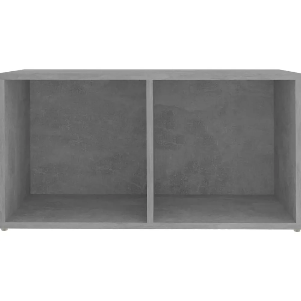 vidaXL Muebles de salón 4 pzas madera ingeniería gris hormigón Gris hormigón Hot