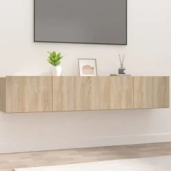 vidaXL Muebles Tv-Muebles de TV 2 uds madera ingeniería 80x30x30 cm