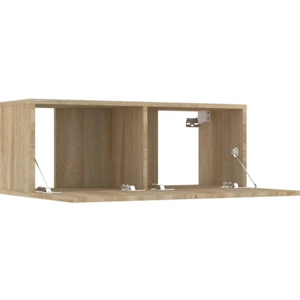 vidaXL Muebles Tv-Muebles de TV 2 uds madera ingeniería 80x30x30 cm