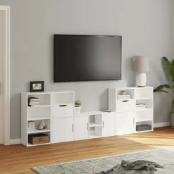 vidaXL Muebles de TV 5 uds. con almacenaje