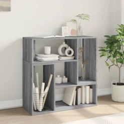 vidaXL Muebles de TV 2 uds madera ingeniería 75x30x50 cm Gris sonoma Sale