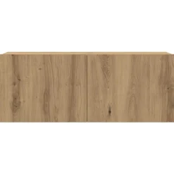 vidaXL Muebles de TV de pared 4 uds madera ingeniería roble artesanal Roble artisan Online