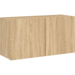 vidaXL Muebles Tv-Muebles de TV de pared 5 pzas madera de ingeniería