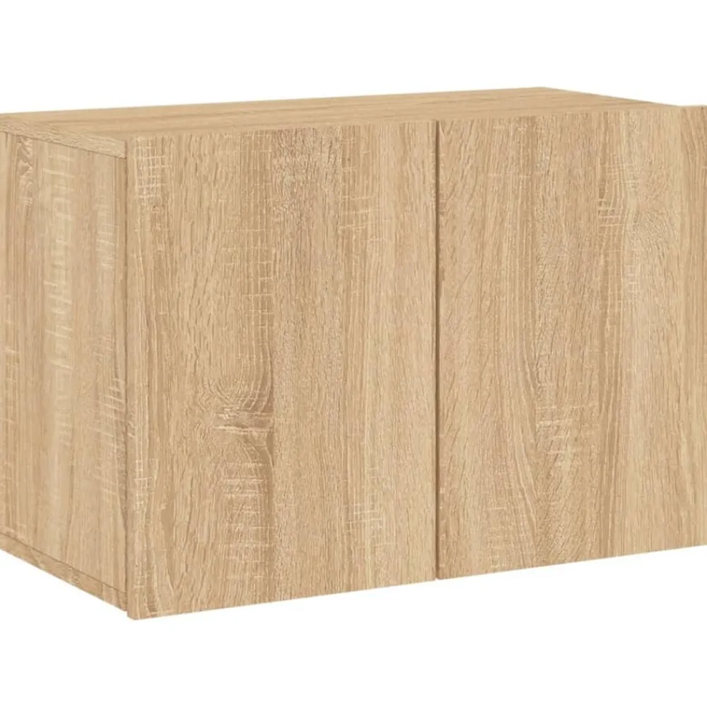 vidaXL Muebles Tv-Muebles de TV de pared 5 pzas madera de ingeniería