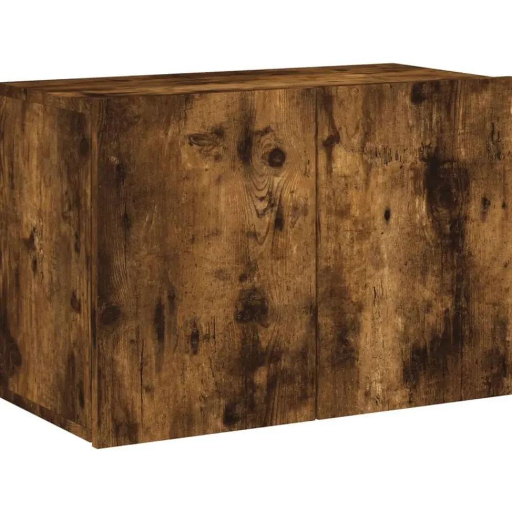 vidaXL Muebles Tv-Muebles de TV de pared 5 pzas madera ingeniería