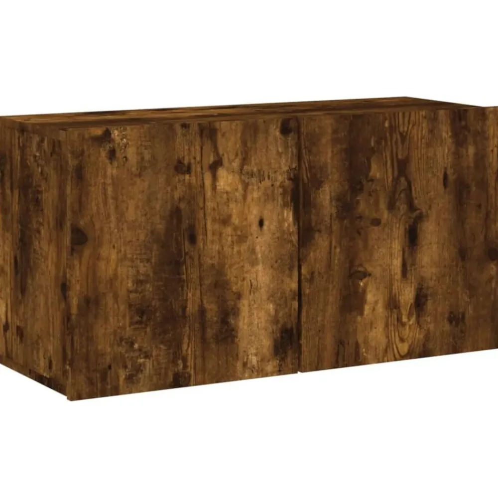 vidaXL Muebles Tv-Muebles de TV de pared 5 pzas madera ingeniería