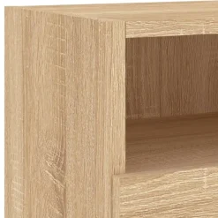 vidaXL Muebles de TV de pared 4 pzas madera de ingeniería Roble Sonoma Best