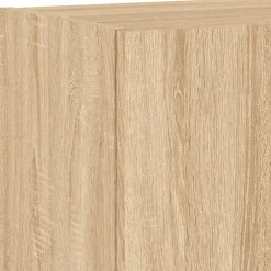 vidaXL Muebles de TV de pared 4 pzas madera de ingeniería Roble Sonoma Best