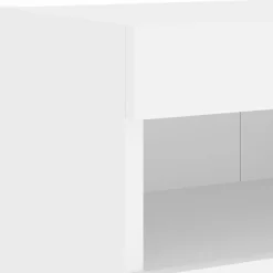 vidaXL Muebles Tv-Muebles de TV de pared con LED 5 pzas madera ingeniería