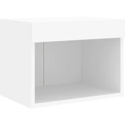 vidaXL Muebles Tv-Muebles de TV de pared con luces LED 4 piezas