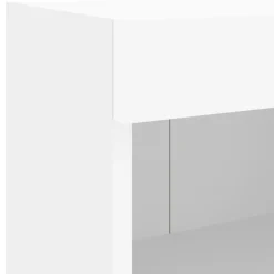 vidaXL Muebles Tv-Muebles de TV de pared con luces LED 4 piezas