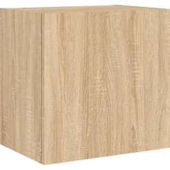vidaXL Muebles Tv-Muebles de TV de pared 4 pzas madera de ingeniería