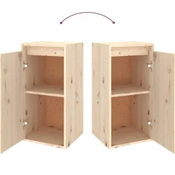 vidaXL Muebles para TV 6 piezas madera maciza de pino Natural Sale