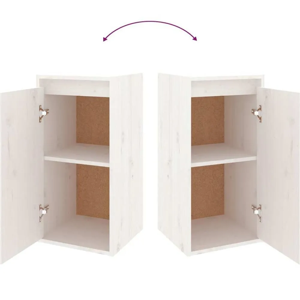 vidaXL Muebles Tv-Muebles para TV 4 piezas madera maciza de pino