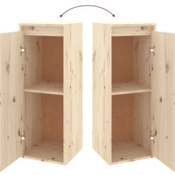 vidaXL Muebles para TV 3 piezas madera maciza de pino Natural Best