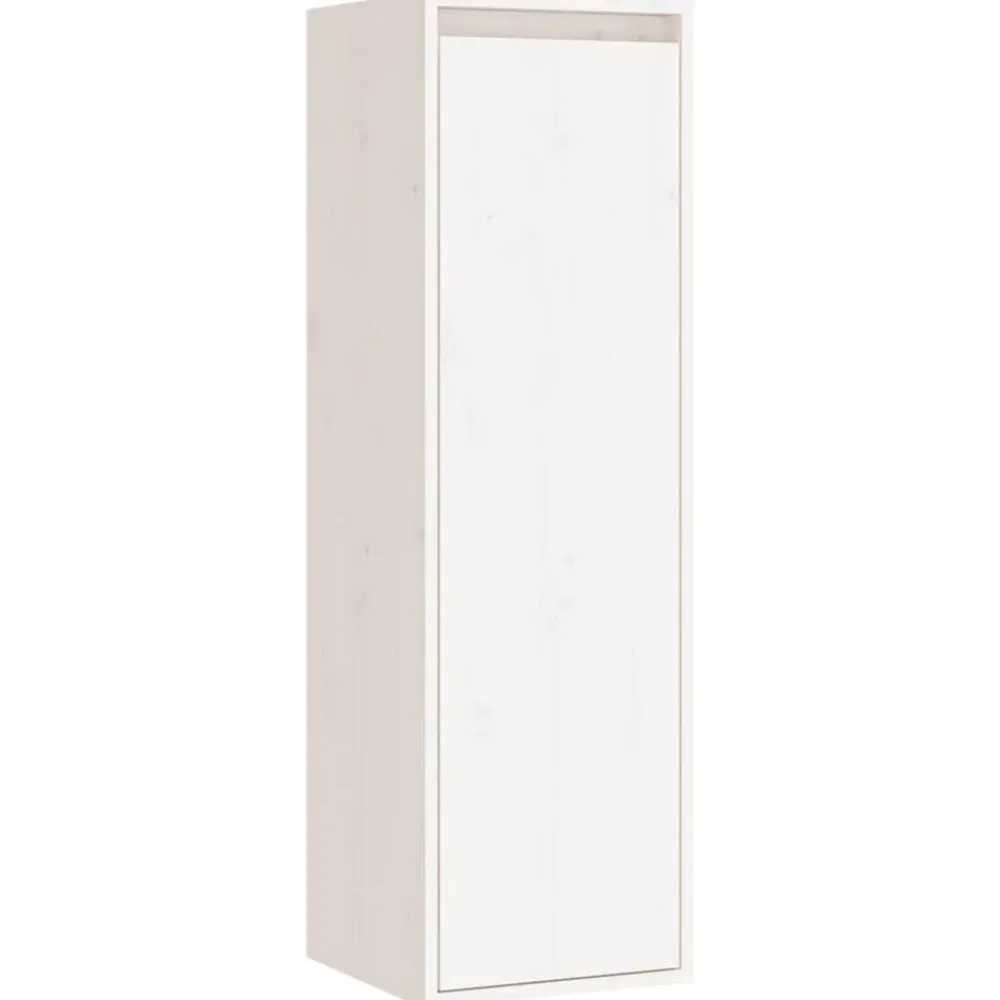 vidaXL Muebles para TV 4 piezas madera maciza de pino Blanco New