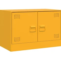 vidaXL Muebles Tv-Muebles para TV 2 unidades acero 67x39x44 cm