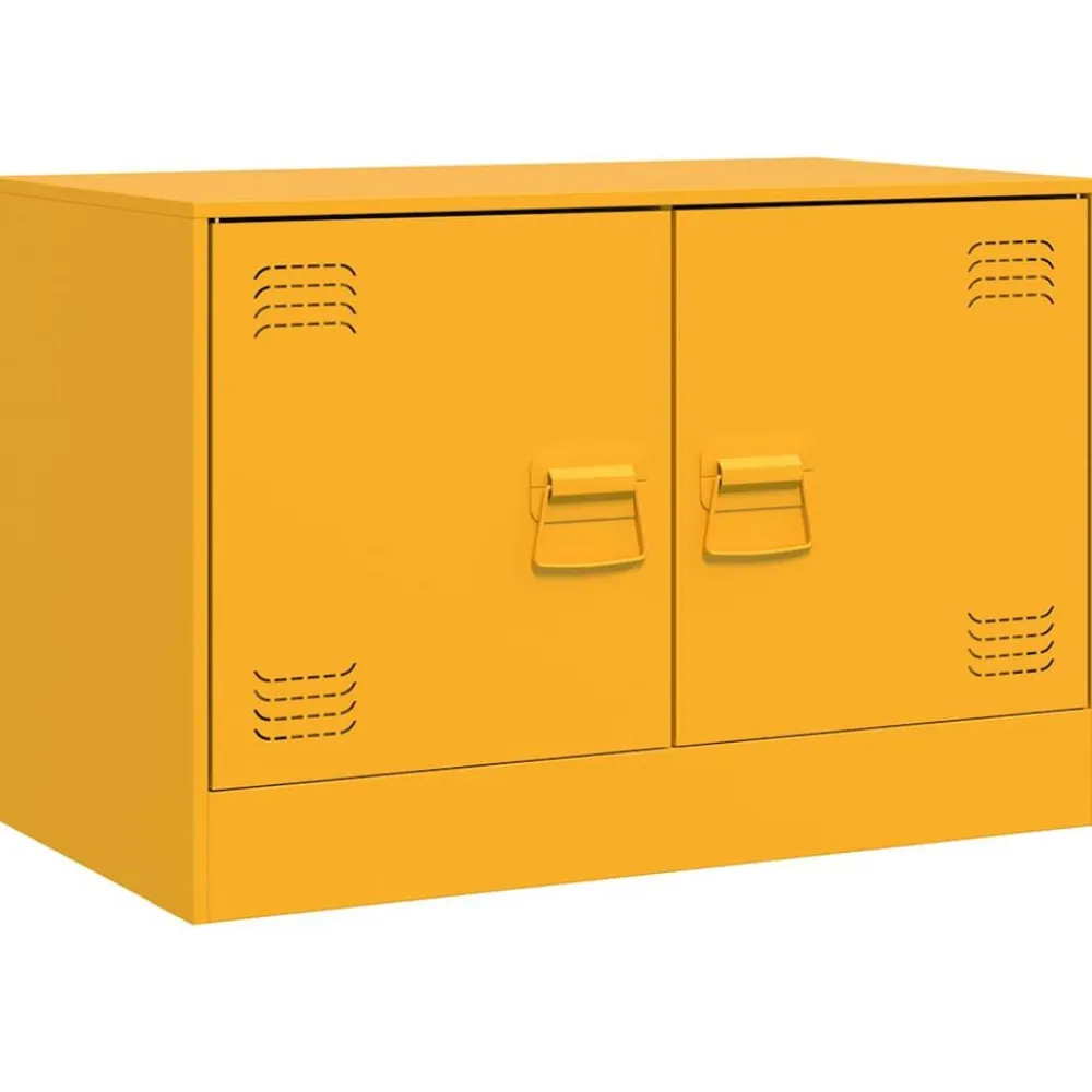vidaXL Muebles Tv-Muebles para TV 2 unidades acero 67x39x44 cm