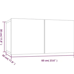 vidaXL Muebles Tv-Muebles TV 8 uds madera contrachapada 60x30x30 cm