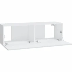 vidaXL Muebles Tv-Muebles TV de pared 2 uds madera ingeniería 100x30x30 cm