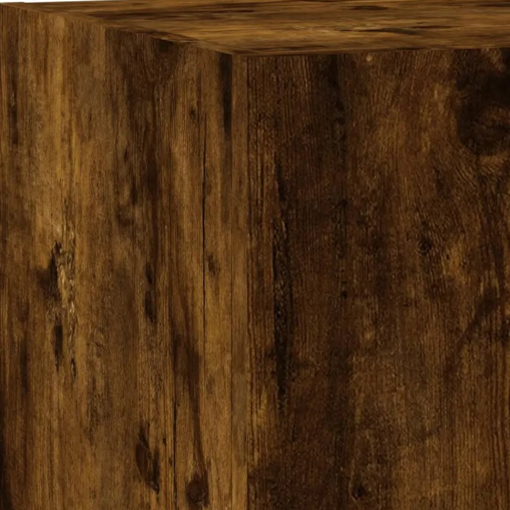 vidaXL Muebles Tv-Muebles TV pared con LED 5 pzas madera ingeniería