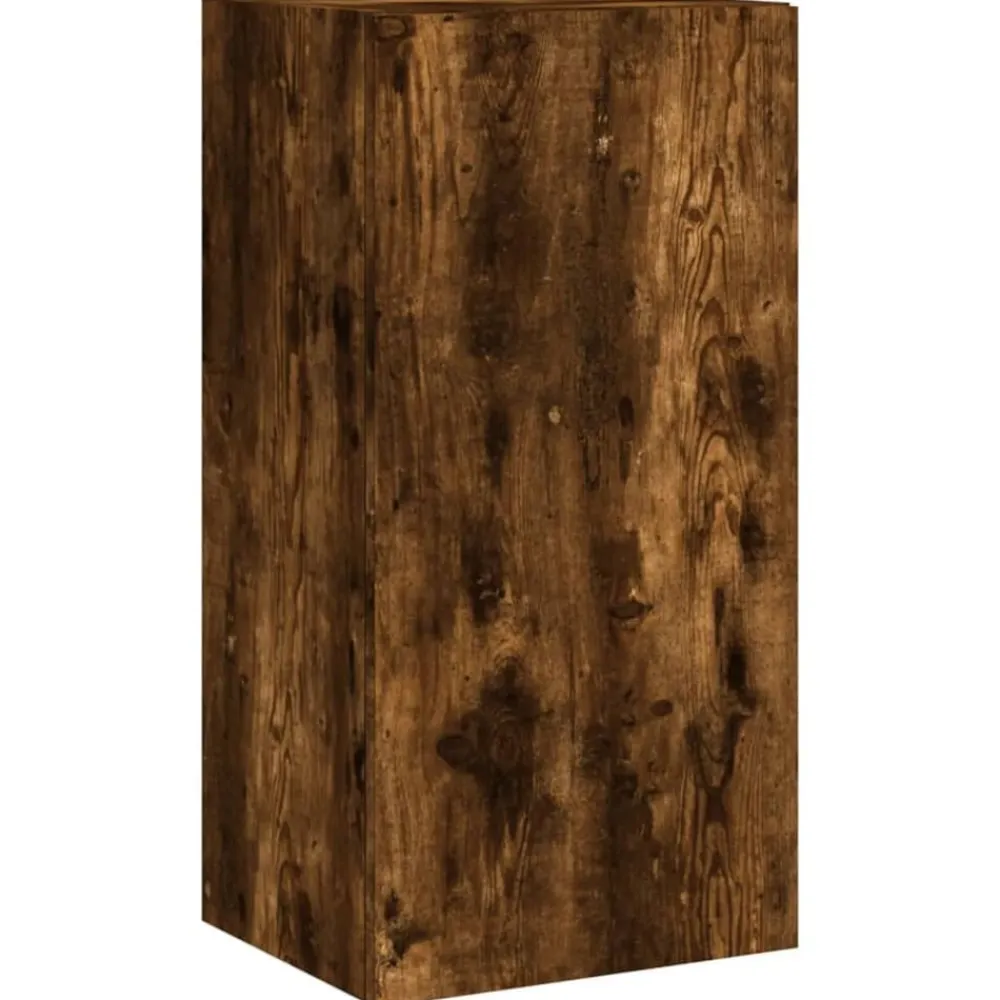 vidaXL Muebles Tv-Muebles TV pared con LED 5 pzas madera ingeniería
